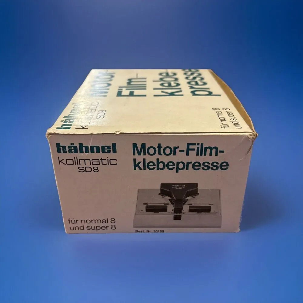 HAHNEL kollmatic SD8 motorized film splicer klebe presse - Standard & Super 8
